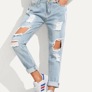 BRAND NEW Ripped Boyfriend Jeans